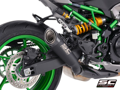 SC Project S1 Matt Black slip-on uitlaat Kawasaki Z900 (2025+)