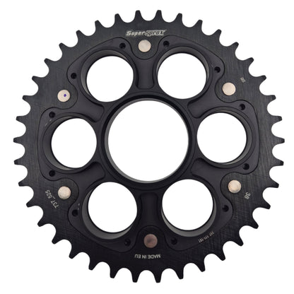 SuperProx Back-Tooth Wheel Stealth Edge 525 38T Zwart Ducati Streetfighter 1098 (2009-2013)