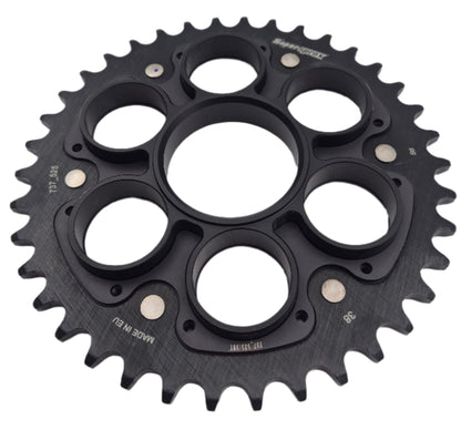 SuperProx Back-Tooth Wheel Stealth Edge 525 38T Zwart Ducati Streetfighter 1098 (2009-2013)