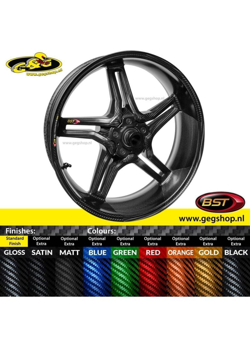 BST Carbon arrière RIM RAPIDE TEK 5.5 x 17 "Suzuki GSXR1000 2009 - 2016