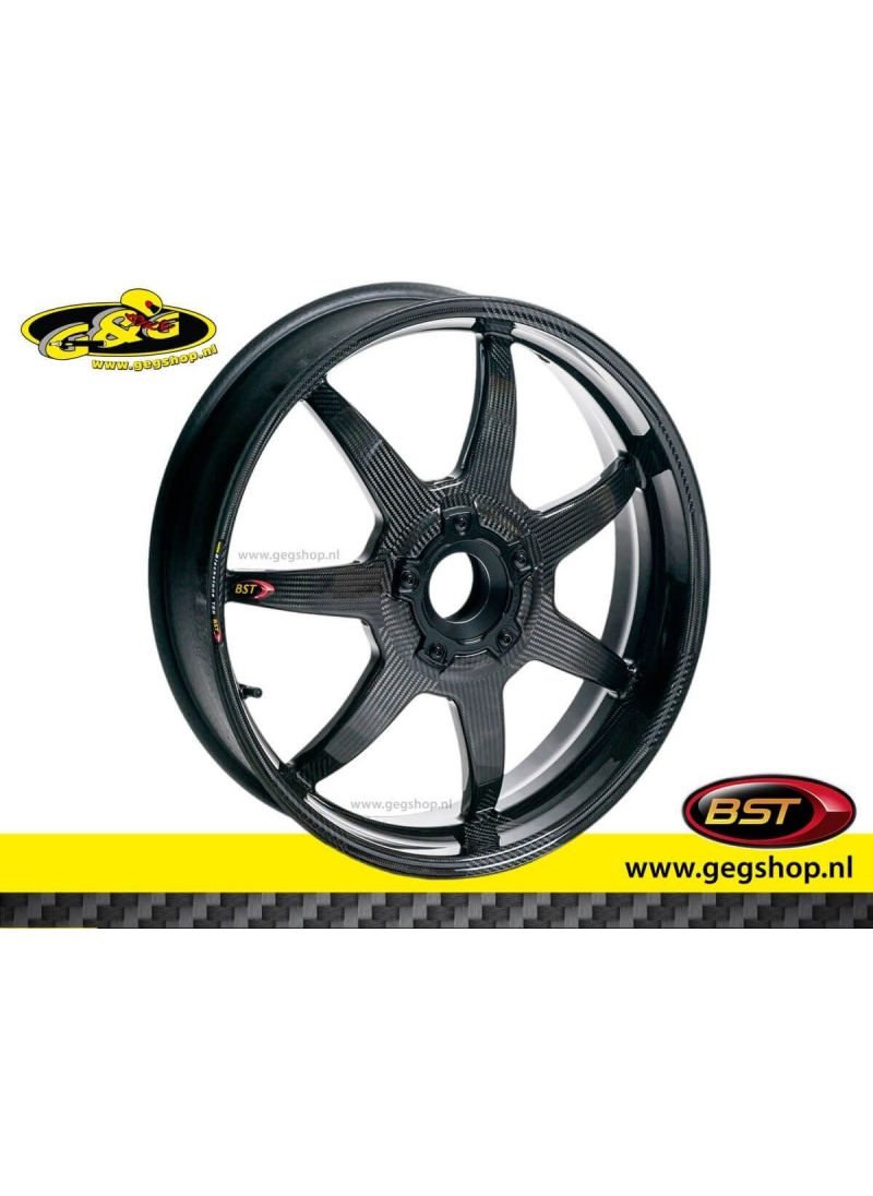 BST Carbon Tarnal Rim Negro Mamba 6.0 x 17 "Velocidad del triunfo Triple 1050 2006 - 2007