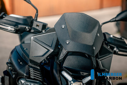 Windgeleider (deflector) rechts mat carbon BMW R1300GS Adventure Trophy (2024+)