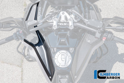 Zijkuip onder de tank links (bovenpaneel) mat carbon BMW R1300GS Adventure Triple Black (2024+)