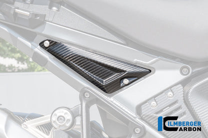 Frame driehoek-cover rechts achterste deel mat carbon BMW R1300GS Adventure Trophy (2024+)