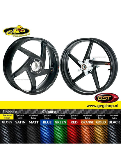 BST Star TEK voorvelg carbon 3,5 x 17" Ducati 1098 (2007-2009)