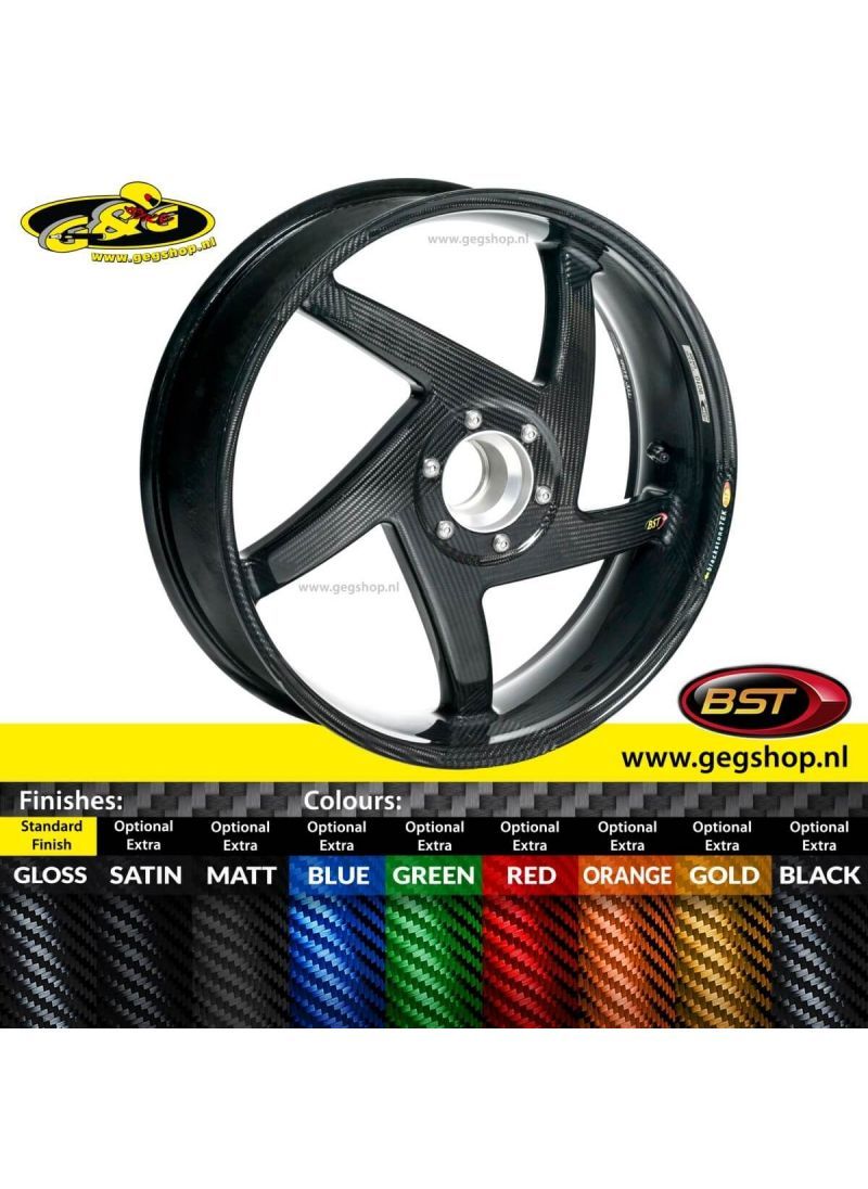 BST Carbon Achtervelg Diamond TEK 5,75 x 17" Ducati 848 / 888