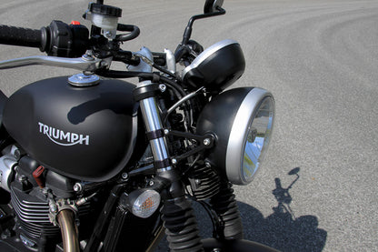 LSL koplampbeugels met knipperlichthouders – Universeel / Triumph Street Twin (2016+)
