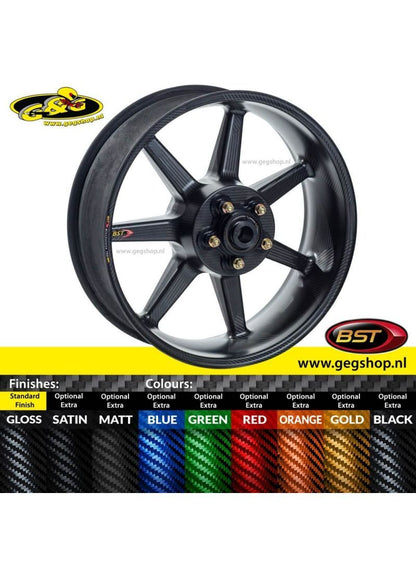 BST Carbon Achtervelg Mamba TEK 6,0 x 17" Kawasaki ZZR1400 / ZX15 2006 - 2023