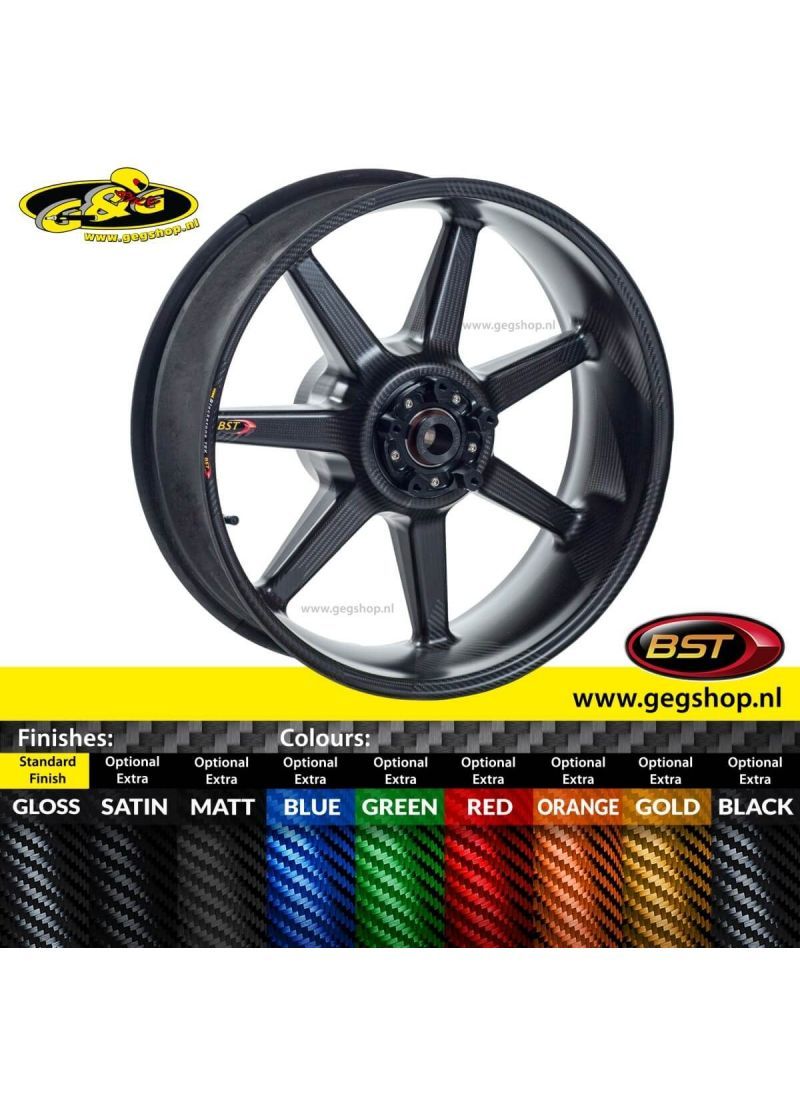 BST Carbon Voorvelg Diamond TEK 3,5 x 17" Kawasaki ZX-4R (2023+)