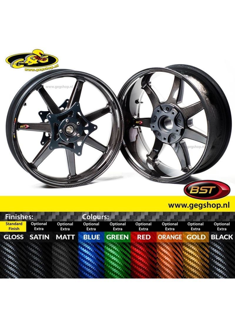 BST Carbon Achtervelg Panther TEK 6,0 x 17" BMW R1200S R1200R R1200RS 2005 t/m 2013