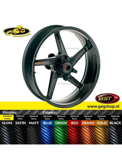 BST Carbon Achtervelg Diamond TEK 6,25 x 16,5 BMW S1000RR Premium package 2015 t/m 2016