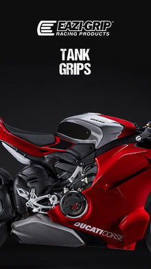 EaziGrip EVO Black tank grip set Ducati Panigale V4R (2026+)