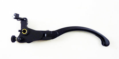 Outletdeal - Opklapbare magnesium remhendel met kromming voor diverse Honda-, Kawasaki-, Suzuki- en Triumph-modellen (2004-2012)