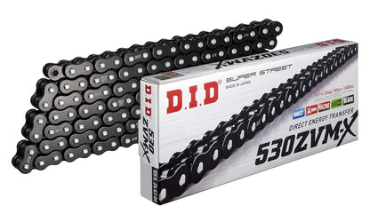 Outletdeal: D.I.D. Black&Black 530ZVM-X X-Ring ketting 530 112 schakels