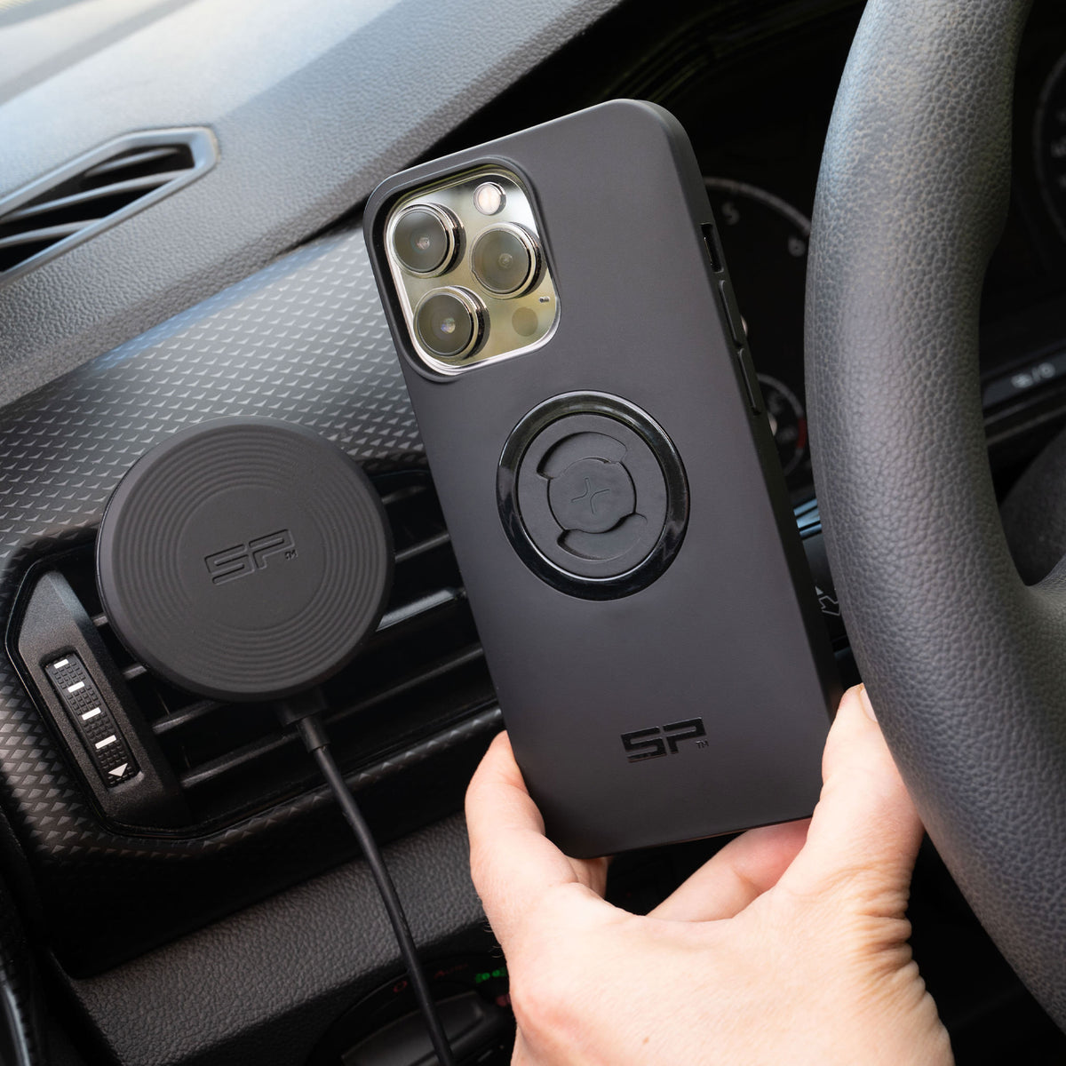 SP Connect Charging Vent Mount SPC+ – magnetische autohouder met 15W laden – afbeelding 4