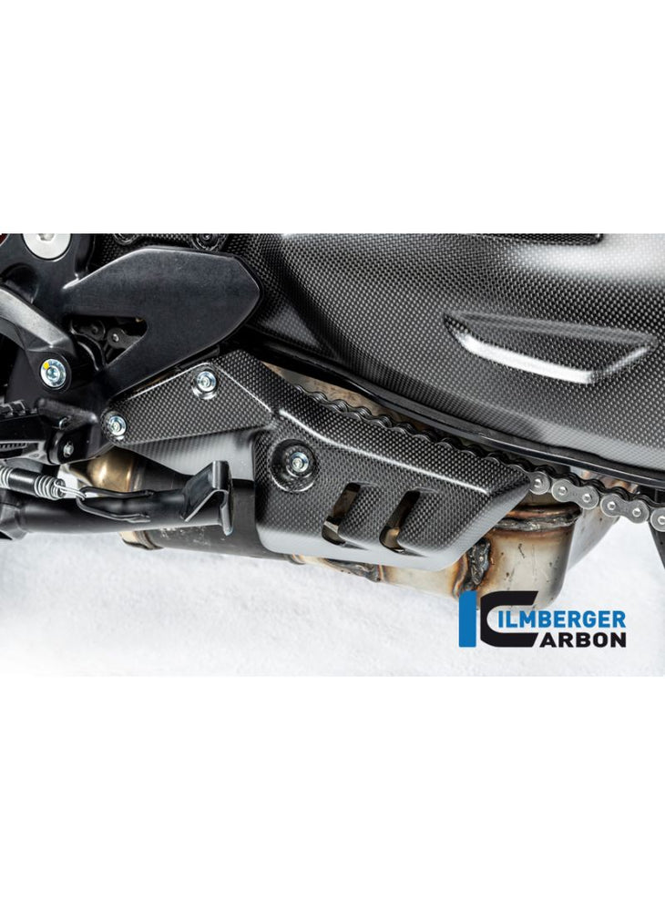 Exhaust cover left Matt Carbon Diavel V4 2023+