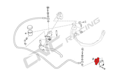 Drukzuiger koppeling bevestigingsbeugel Ducati Panigale V2 MM93 (2026)