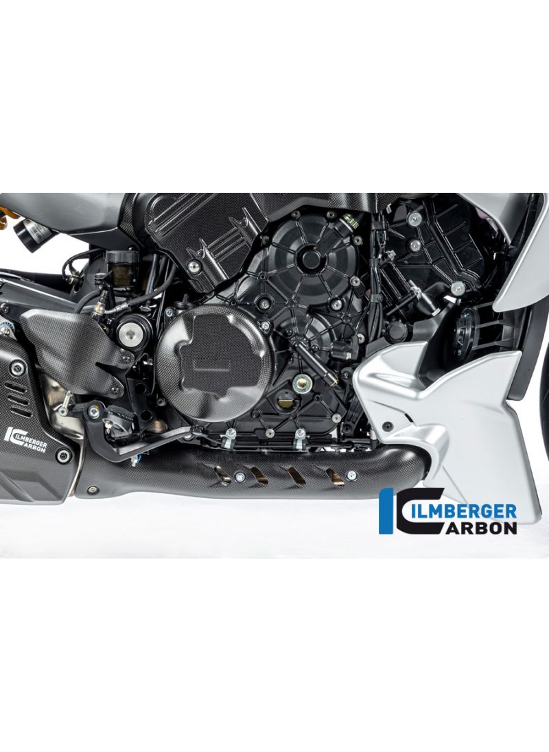 Exhaust protection on the manifold Matt Carbon Diavel V4 2023+