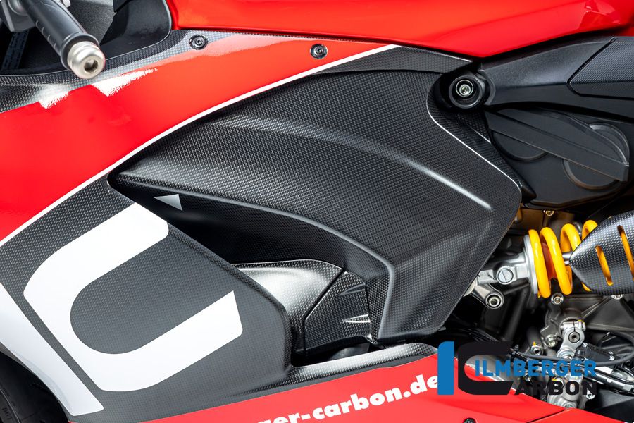 Unterframe-Abdeckung linke Matt Carbon Ducati Panigale V2 (2020-2024)