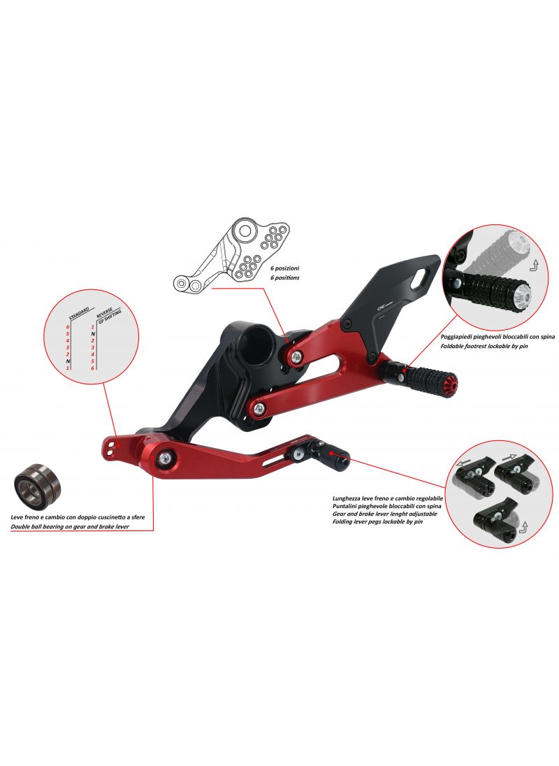 Adjustable Rear Set Aprilia RS660 Aprilia RS 660 (2025+)