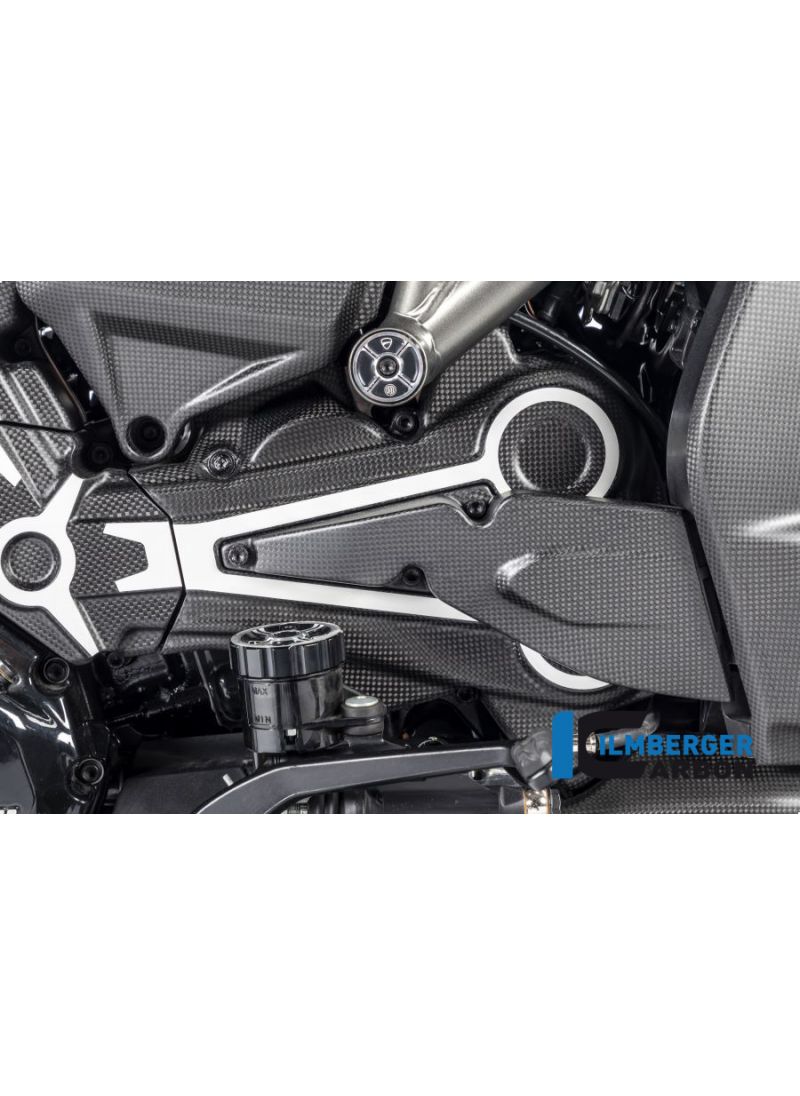 Air intake on belt cover matt Ducati XDiavel Dark and Black Star 2021+