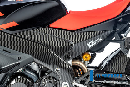 Tankcover zijpaneel links glanzend carbon Aprilia RSV4 Factory (2025+)