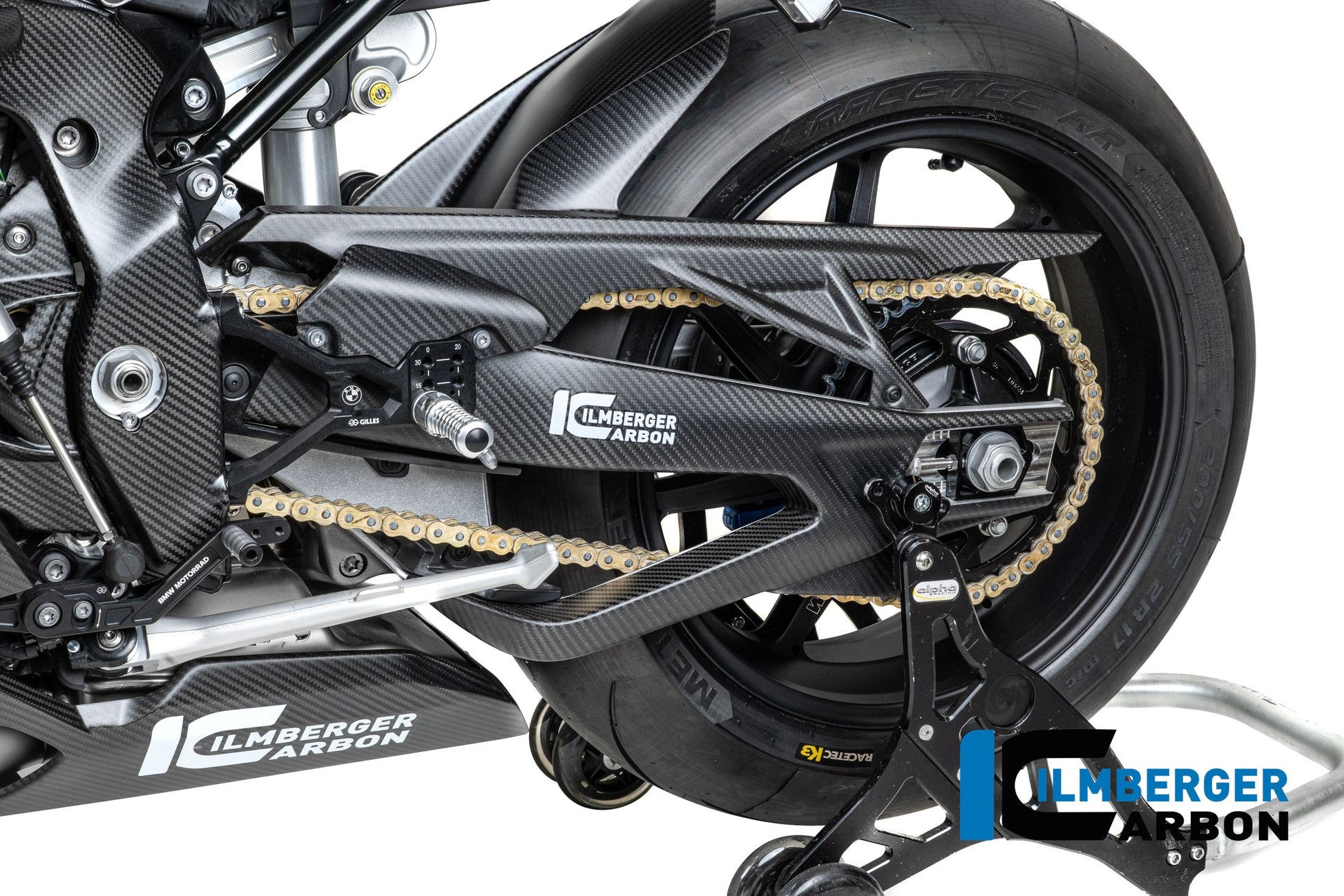 Achterbrug beschermer links mat carbon BMW M 1000 RR (2021-2022)