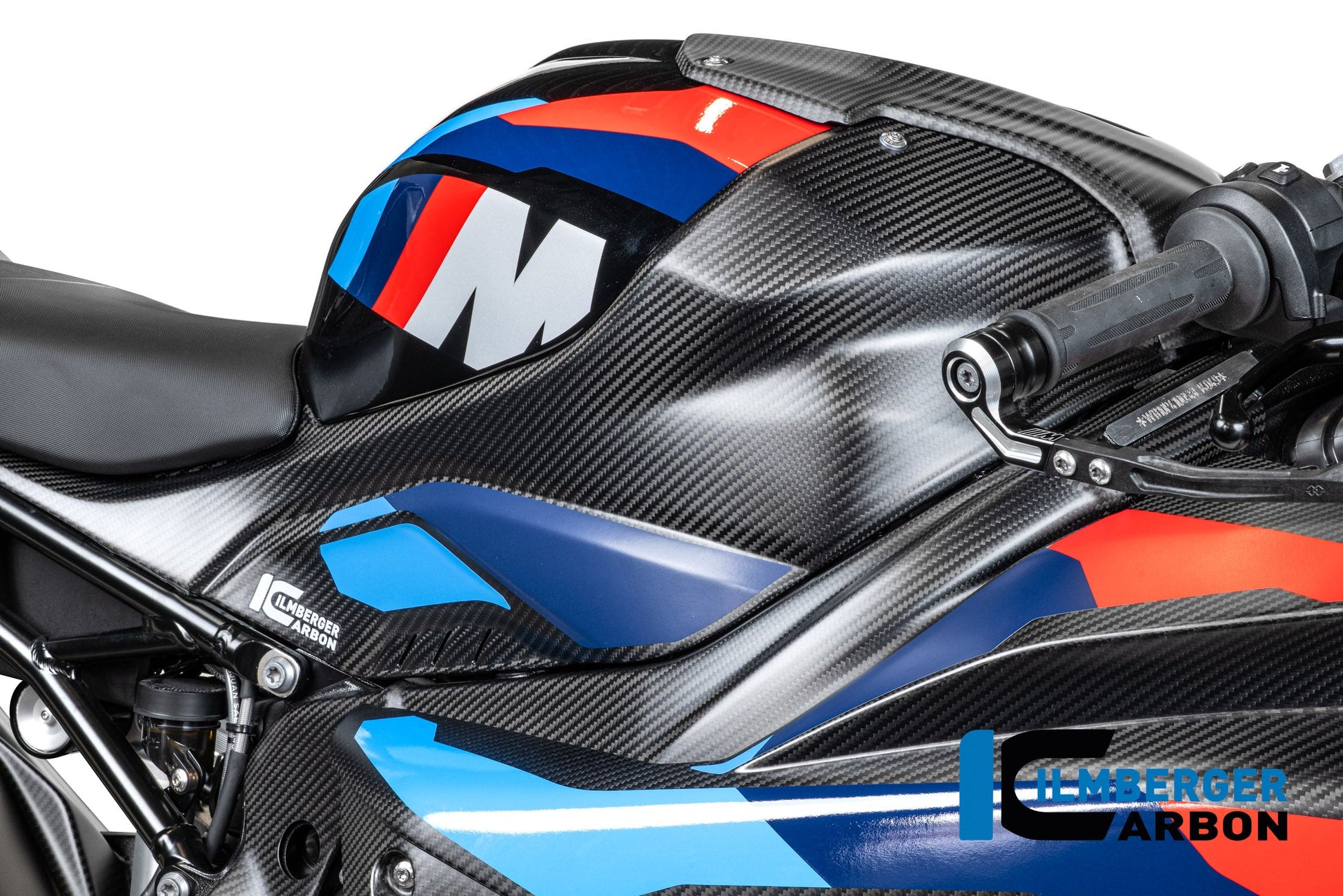 Tank zijpaneel rechts compleet mat carbon BMW M 1000 RR Street (2021-2022)
