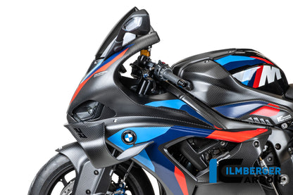 Tank zijpaneel links compleet mat carbon BMW M 1000 RR Street (2021-2022)