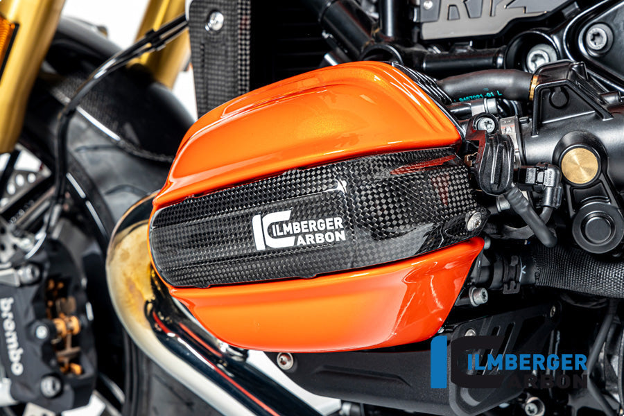 Bougiedop cover links glanzend carbon R12 G/S (2025+)