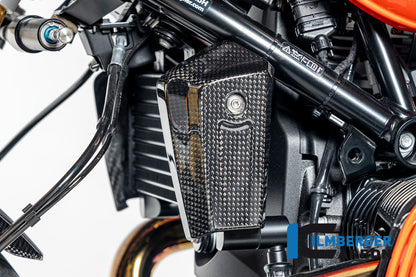 Oliekoeler cover links glanzend carbon BMW R12S (2025+)