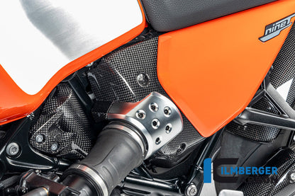 Luchtfilterkast deksel links glanzend carbon carbon BMW R12S (2025+)