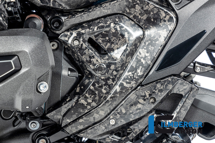 Triangular Frame Cover Left Matt BDC Carbon BMW R1300GS Adventure Triple Black 2024+