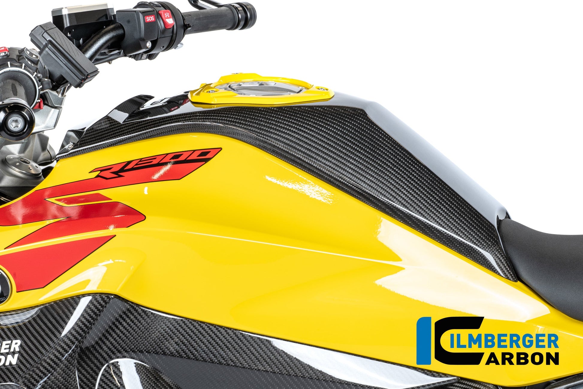 Tankafdekking boven carbon hoogglans BMW R1300RS Triple Black (2025+)
