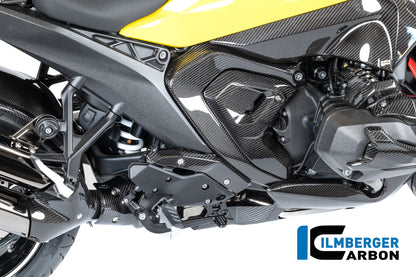 Binnenste uitlaat hitteschild onder carbon hoogglans BMW R1300RS Triple Black (2025+)