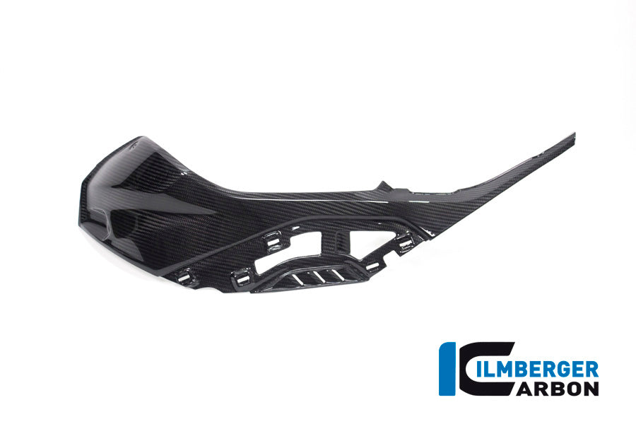 Tank zijpaneel links met bevestiging voor gespoten originele panelen glanzend carbon BMW M 1000 R (2025+)