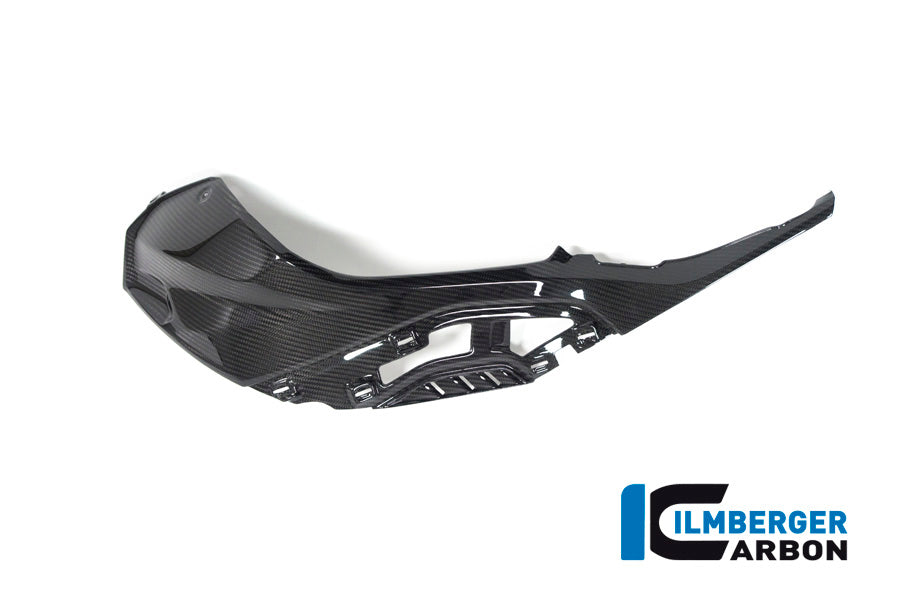 Tank side panel left with attachments for colored OEM panels glossy carbon BMW S1000RR (2023-2024)