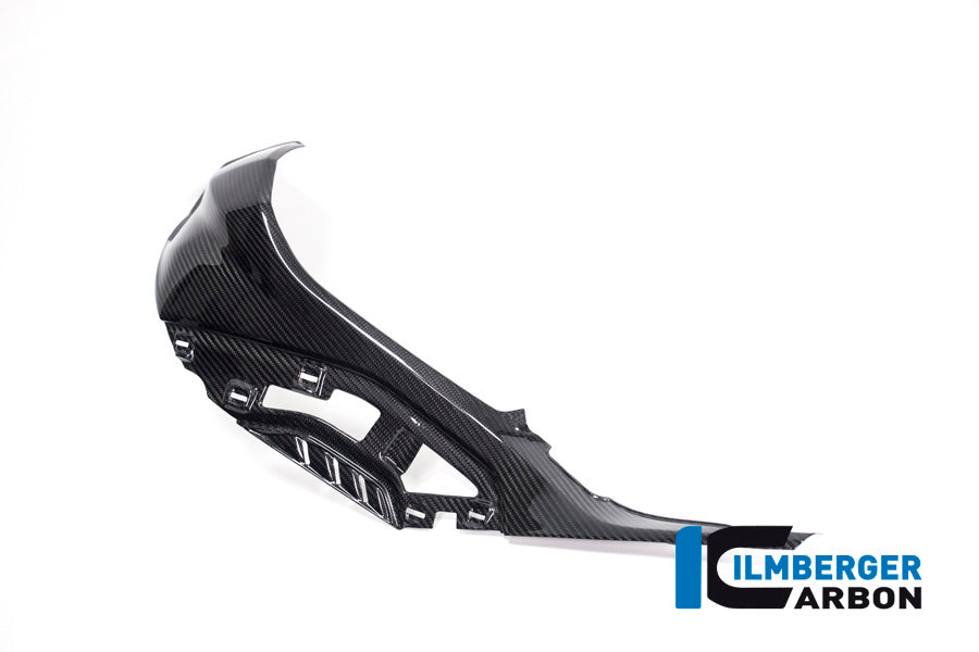 Tank side panel left with attachments for colored OEM panels glossy carbon BMW S1000RR (2023-2024)