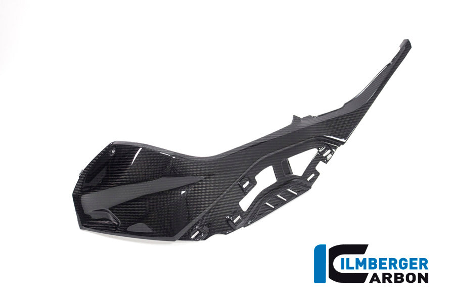 Tank zijpaneel links met bevestiging voor gespoten originele panelen glanzend carbon BMW M 1000 R (2025+)