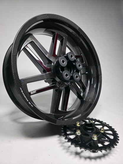 BST Torque TEK 3.5x21" carbon voorvelg voor Harley Davidson FXDL Low Rider (2008-2017)
