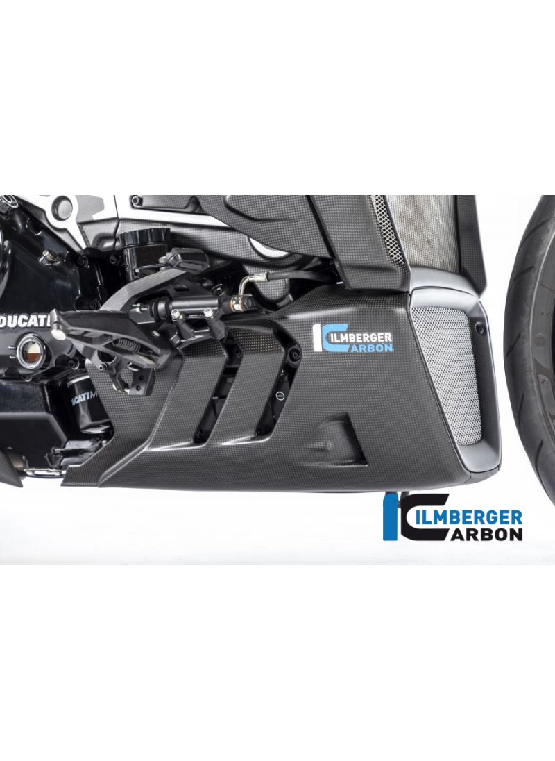 Belly pan right matt XDiavel Dark and Black Star 2021+