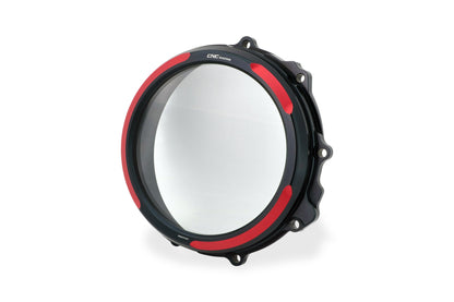 Koppelingsdeksel Bicolore Zwart-Rood Zwart-Goud MV Agusta Brutale 800 RR LH44 (2018-2019) overzichtsfoto zwart-rood