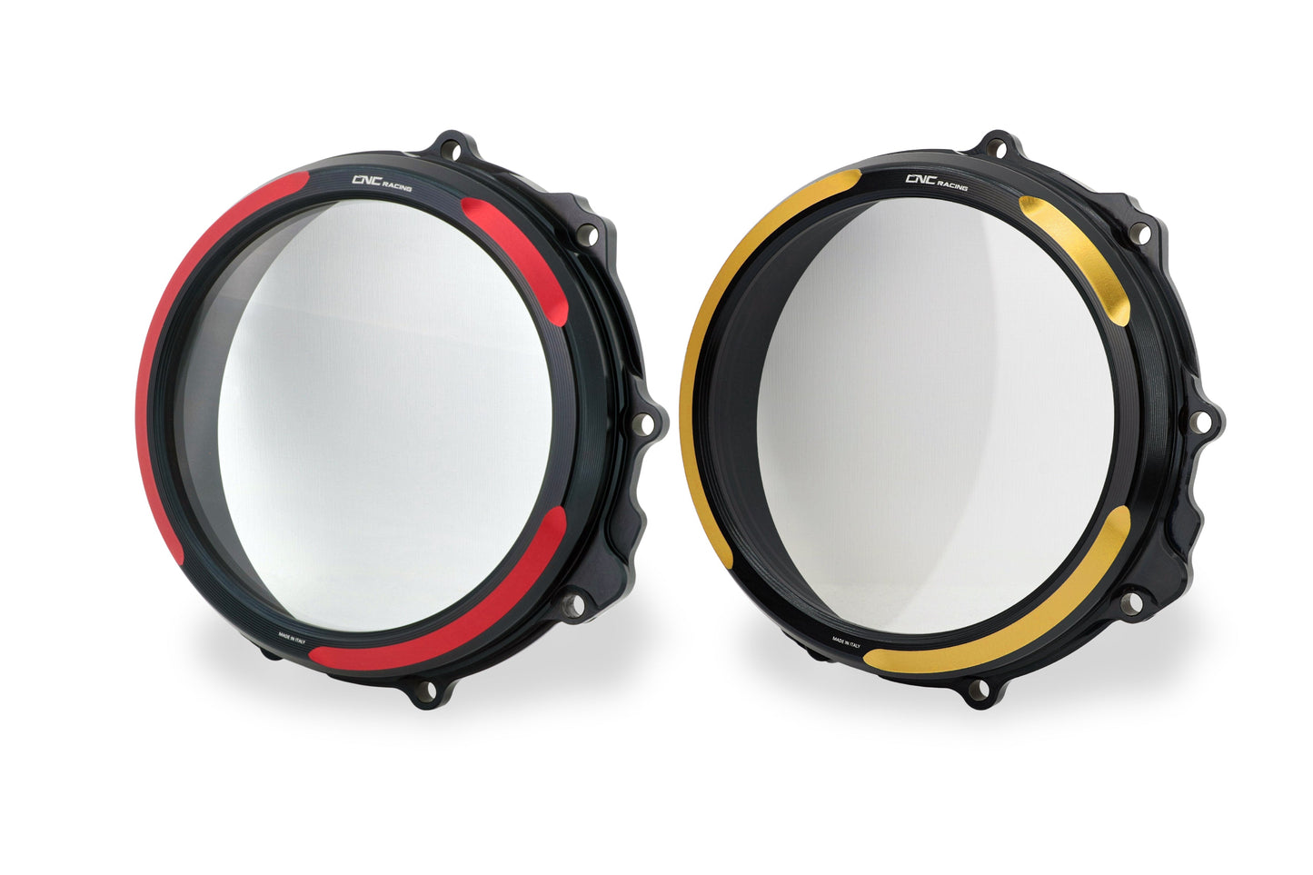 Koppelingsdeksel Bicolore Zwart-Rood Zwart-Goud MV Agusta Brutale 800 (2013-2017) beschikbare kleuren zwart met rood accent of zwart met goud accent