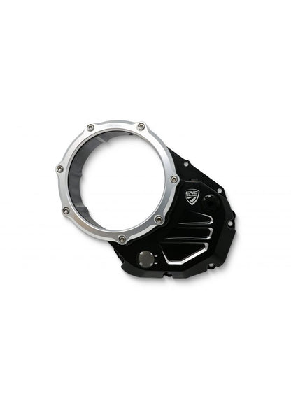 Transparant Koppelingsdeksel ('open koppeling') Zwart-Zilver Ducati Diavel Carbon (2011-2018)
