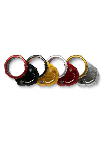 Clutch Cover Bicolore Monster 937 / DesertX - Black-Silver Coloured