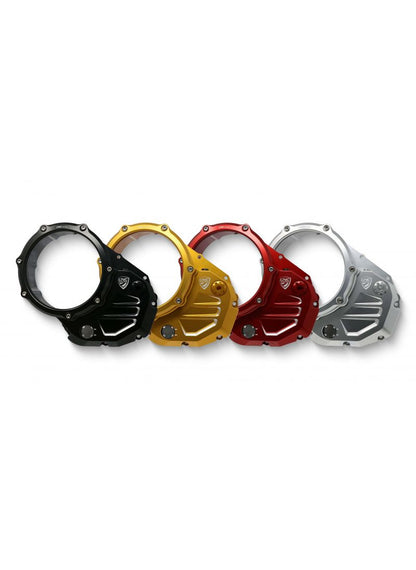 Clutch Cover Bicolore Monster 937 / DesertX - Pramac Racing Limited Edition - Gold Coloured-Silver Coloured