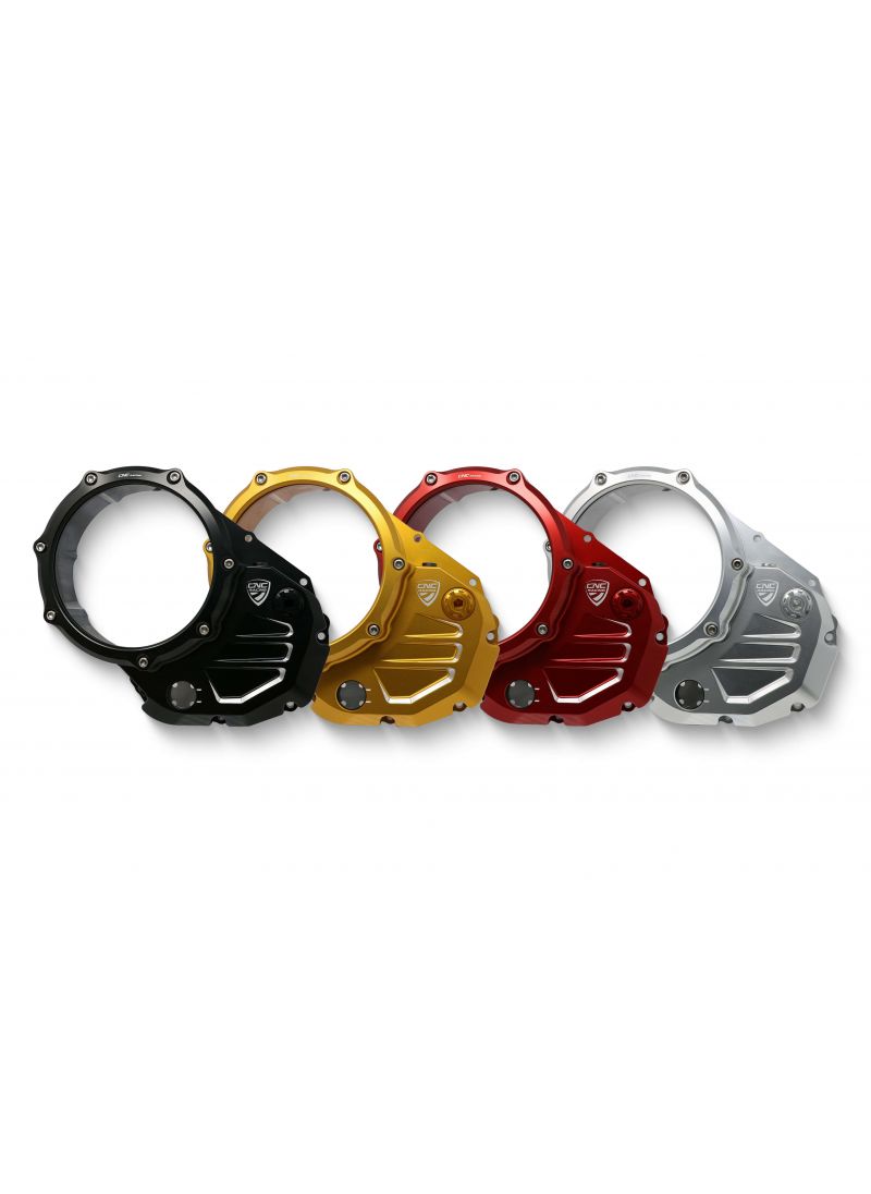 Clutch Cover Bicolore Monster 937 / DesertX - Pramac Racing Limited Edition - Silver Coloured-Red