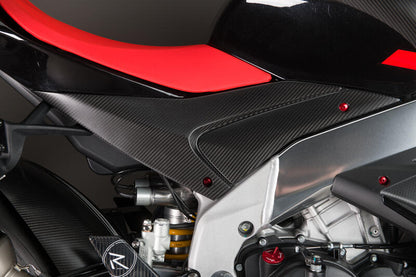 Lightech carbon onderste tank panelen (2 st.) (glanzend) Aprilia RSV4 1100 Factory (2021-2023)