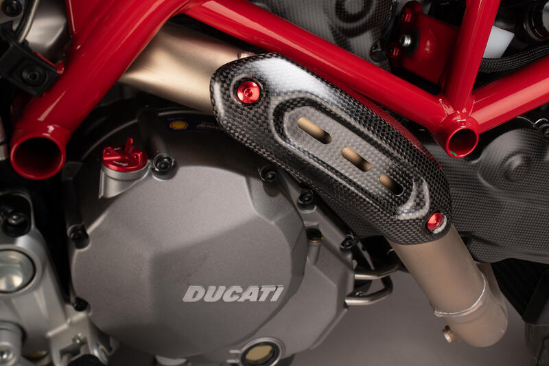 Lightech carbon achterspatbord (glanzend) Ducati Hypermotard 950 SP (2019-2025)