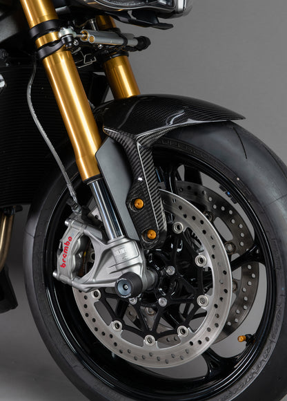 Voorspatbord glanzend carbon Triumph Speed Triple 1200 RS (2021+)